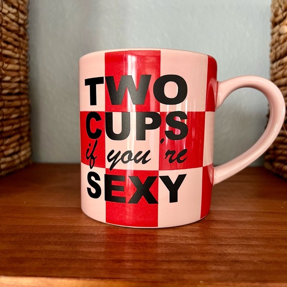 Red and White Checkered Mug - Picture 5 of 5